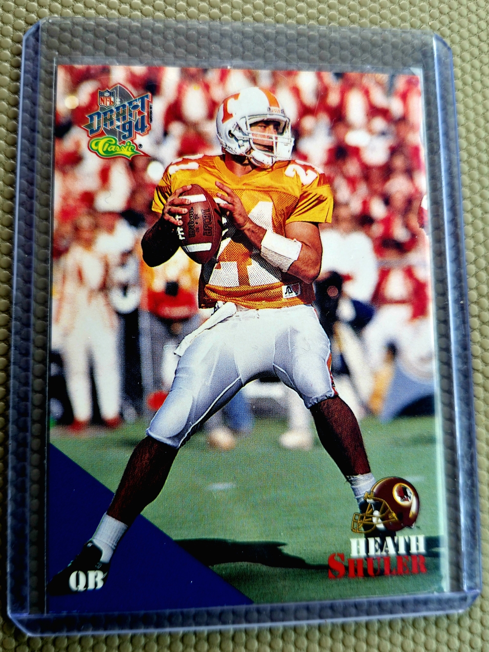 Heath Shuler 1994 Classic Draft Picks #101 QB Tennessee Football Card RC Raw